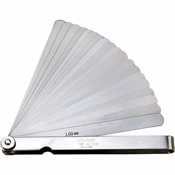 Mitutoyo 184-304S Feeler Gage 1 mm Thick, 13 mm Wide, 150 mm Long