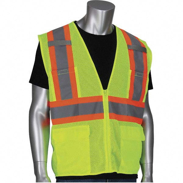 PIP 302-MVZT-LY/4X High Visibility Vest 4X-Large, General Purpose Vest, ANSI Class 2