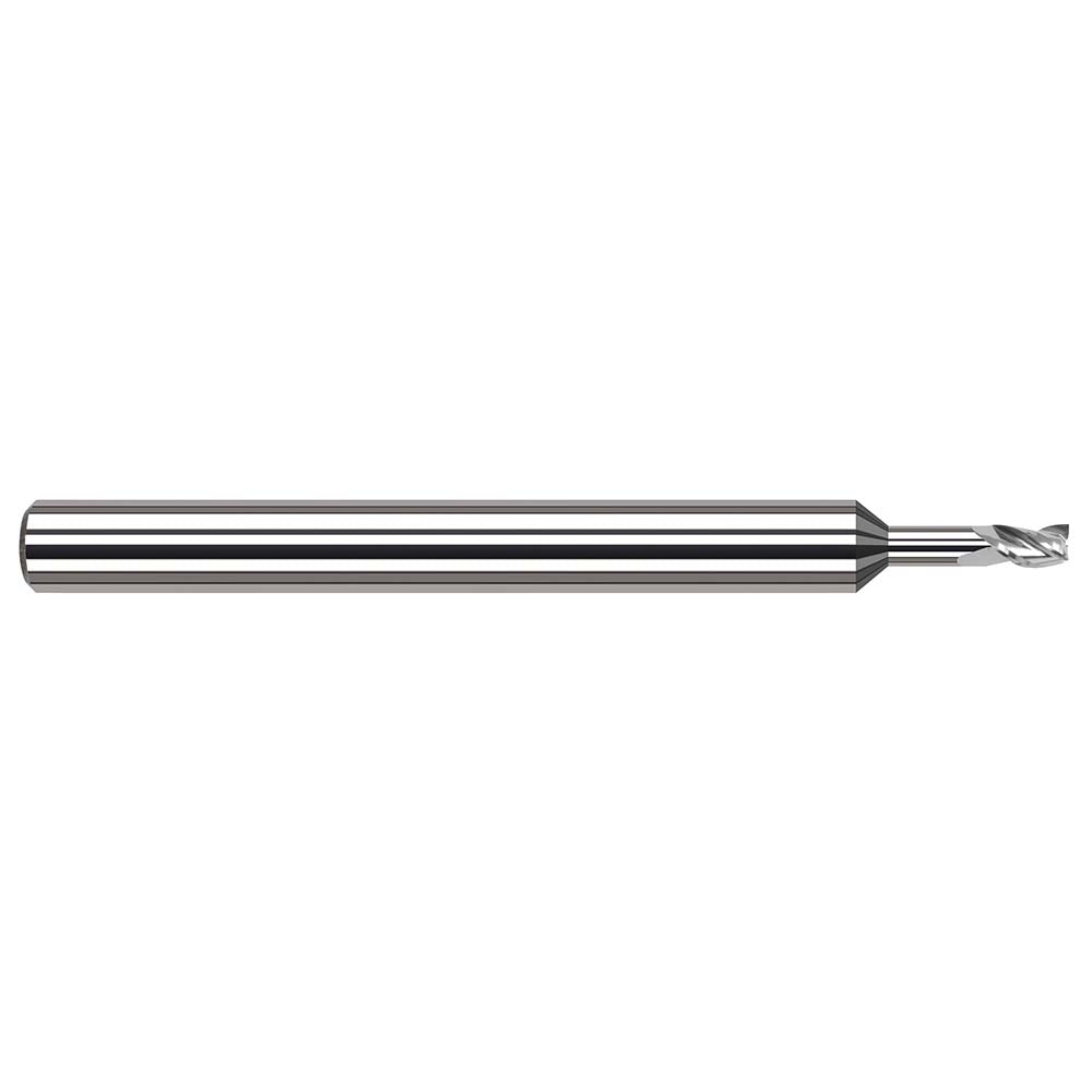 Harvey Tool 814362 Square End Mill 1/16" Dia, 3/32" LOC, 3 Flute, Solid Carbide