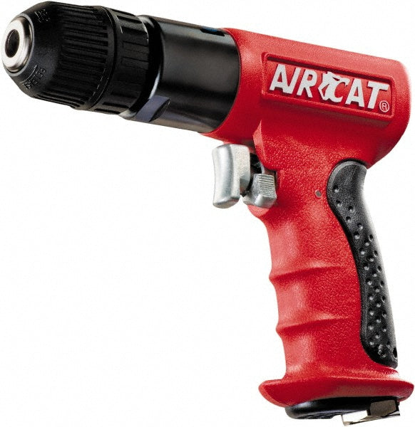 AIRCAT 4338 Air Drill 3/8" Keyed & Keyless Chuck, Reversible