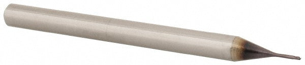 Seco 00023234 Corner Radius End Mill 0.5 mm Dia, 0.7 mm LOC, 0.05 mm Radius, 2 Flutes, Solid Carbide