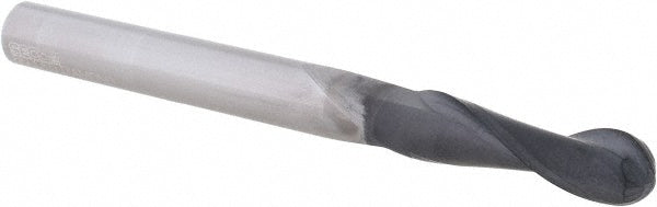 Seco 00023491 Ball End Mill 0.2362" Dia, 0.7874" LOC, 2 Flute, Solid Carbide