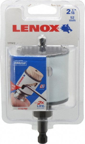 Lenox 1772780 Hole Saw 2-1/16" Saw Dia, 1-1/2" Cut Depth
