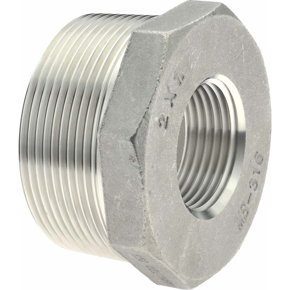 Merit Brass K614-3216 Pipe Bushing 2 x 1", 316 Stainless Steel