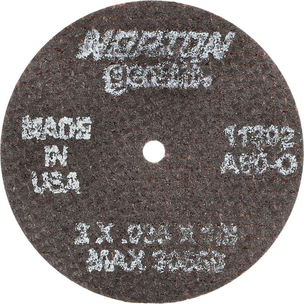 Norton 66243411392 Cutoff Wheel 2" Dia, 0.035" Thick, 1/8" Hole, Aluminum Oxide