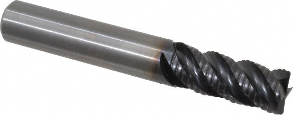 Kennametal 3331484 Corner Radius End Mill 3/8" Dia, 7/8" LOC, 0.03" Radius, 4 Flutes, Solid Carbide