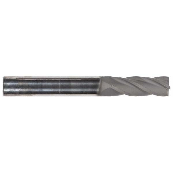 Hertel 74453051 Square End Mill 7/32" Dia, 1/2" LOC, 4 Flute, Solid Carbide
