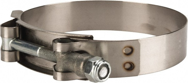 Campbell Fittings 30050-0362-051 T-Bolt Band Clamp 3.39 to 3.68" Hose, 3/4" Wide, Stainless Steel