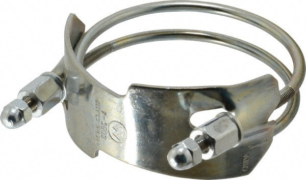 Kuriyama of America SDBC-4 Single Bolt Clamp & Spiral Double Bolt Hose Clamp 4" Hose, Plated Steel