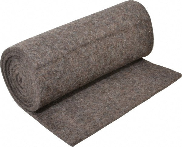 Select F-13 1/4"X1' 12 x 72 x 1/4" Gray Pressed Wool Felt Sheet
