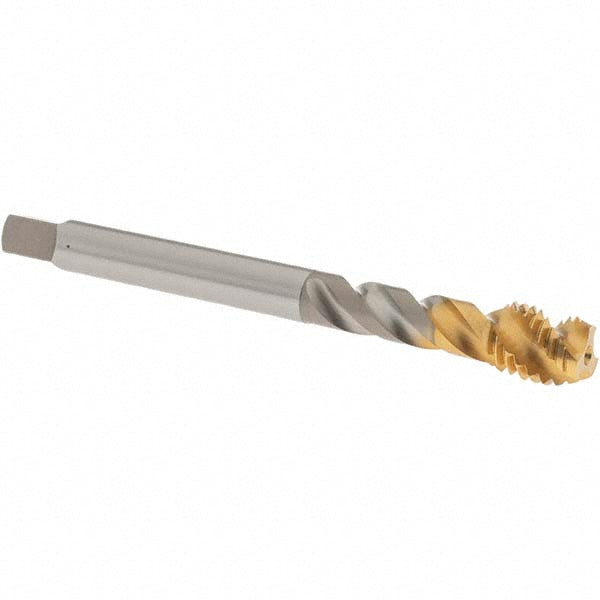 OSG 2392305 Spiral Flute Tap M12x1.75, Metric Coarse, 3 Flute, Modified Bottoming Chamfer, 6H Class of Fit, Vanadium High-Speed Steel, TiN Finish
