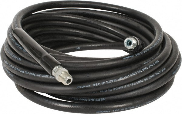 Continental ContiTech 20023570 50' Long, 3/8" Fitting, Swivel Fitting, 0 to 250°F, Synthetic Rubber High Temp & High Pressure Hose