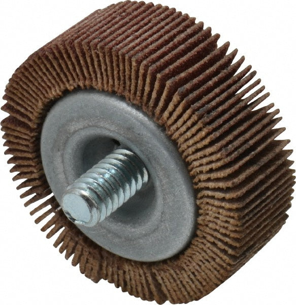 Merit Abrasives 08834131060 Mounted Flap Wheel 1-1/2" Dia, 1/2" Face Width, 120 Grit, Aluminum Oxide