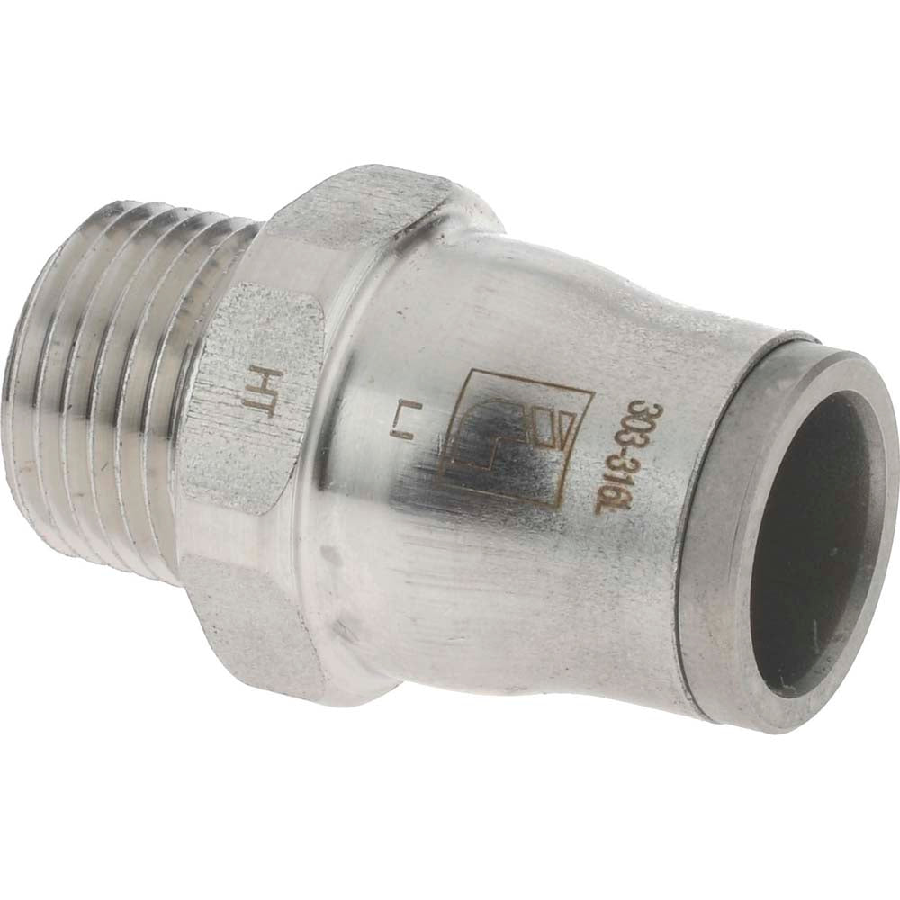 Legris 3805 62 18 Push-To-Connect Tube to Male & Tube to Male NPT Tube Fitting Male Connector, 3/8" Thread, 1/2" OD