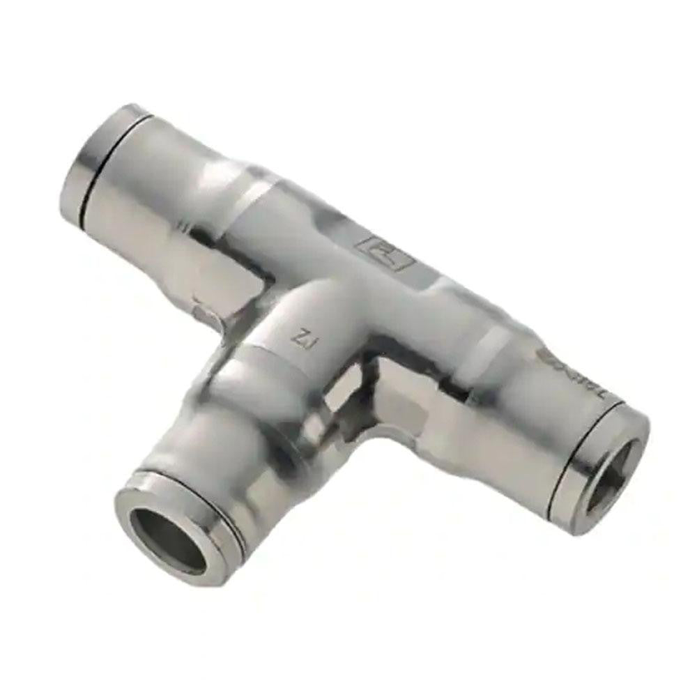 Legris 3804 56 00 Push-To-Connect Tube to Tube Tube Fitting Bulkhead Tee Connector, 1/4" OD