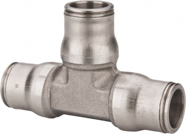 Legris 3804 62 00 Push-To-Connect Tube to Tube Tube Fitting Bulkhead Tee Connector, Tee 1/2" OD