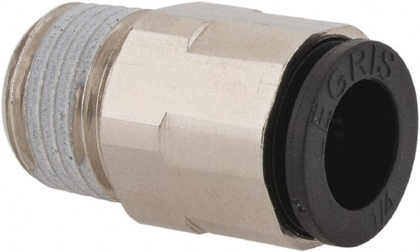 Legris 3175 56 11 Push-To-Connect Tube to Male NPT Tube Fitting Connector, 1/8" Thread, 1/4" OD