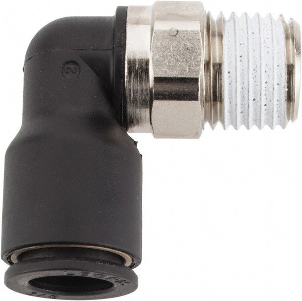 Legris 3109 60 14 Push-To-Connect Tube Fitting Male Elbow, 1/4" Thread, 3/8" OD