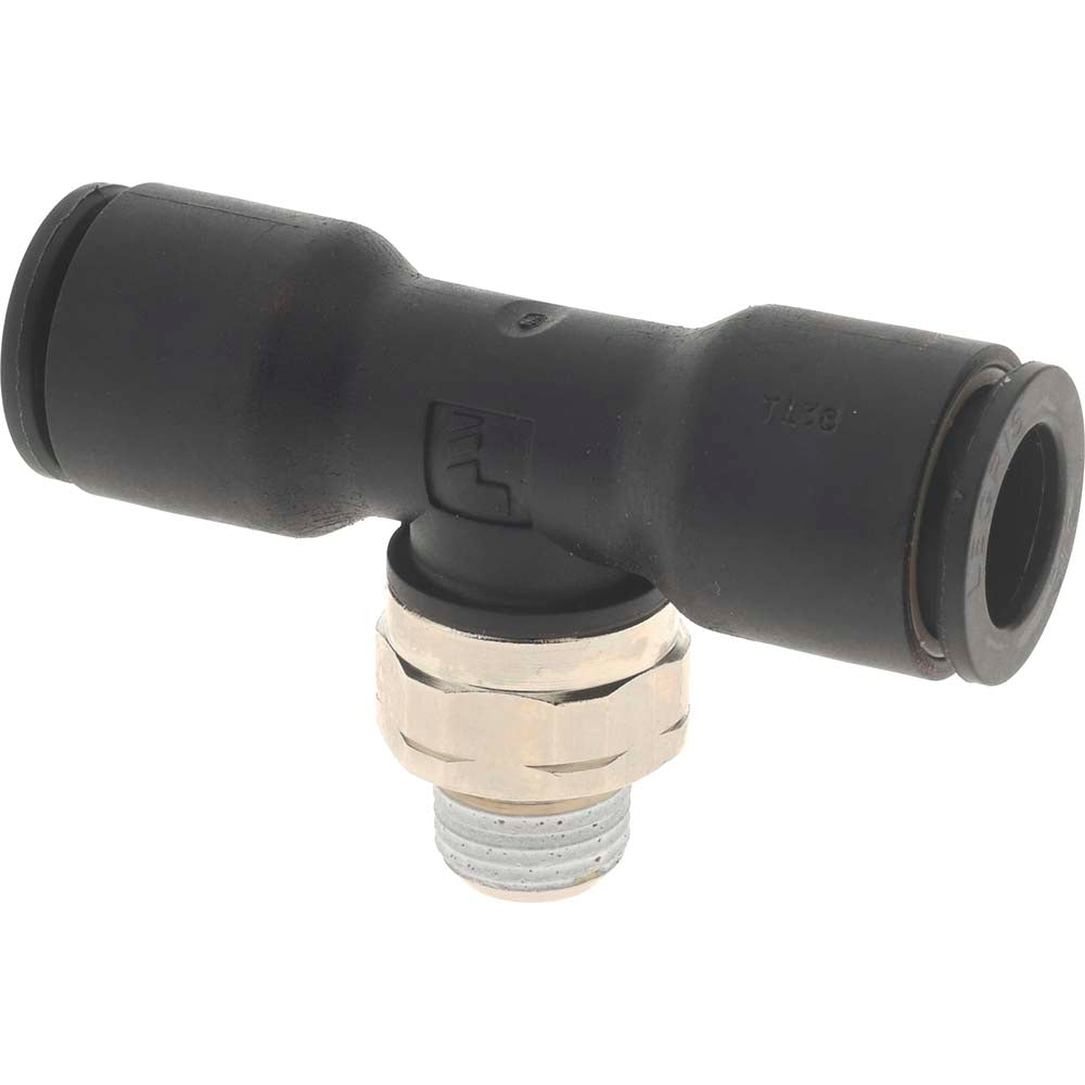 Legris 3108 60 11 Push-To-Connect Tube Fitting Male Branch Tee, 1/8" Thread, 3/8" OD