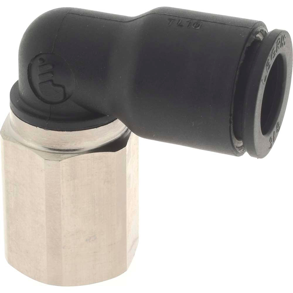 Legris 3009 60 14 Push-To-Connect Tube Fitting Female Elbow, 1/4" Thread, 3/8" OD