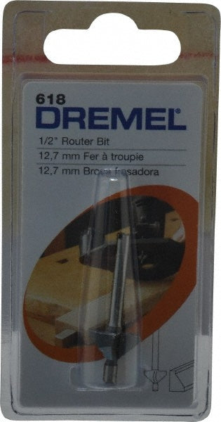 Dremel 618 1/2" Diam, High Speed Steel Edge Profile Chamfer Router Bit