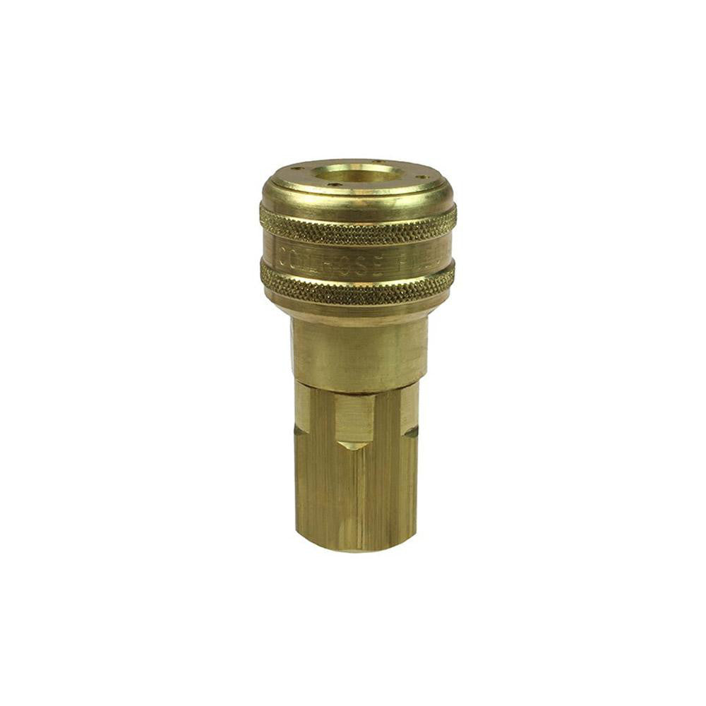 Coilhose Pneumatics 120A Pneumatic Hose Coupling 1/2" Thread, 1/2" Body Dia, Industrial Interchange