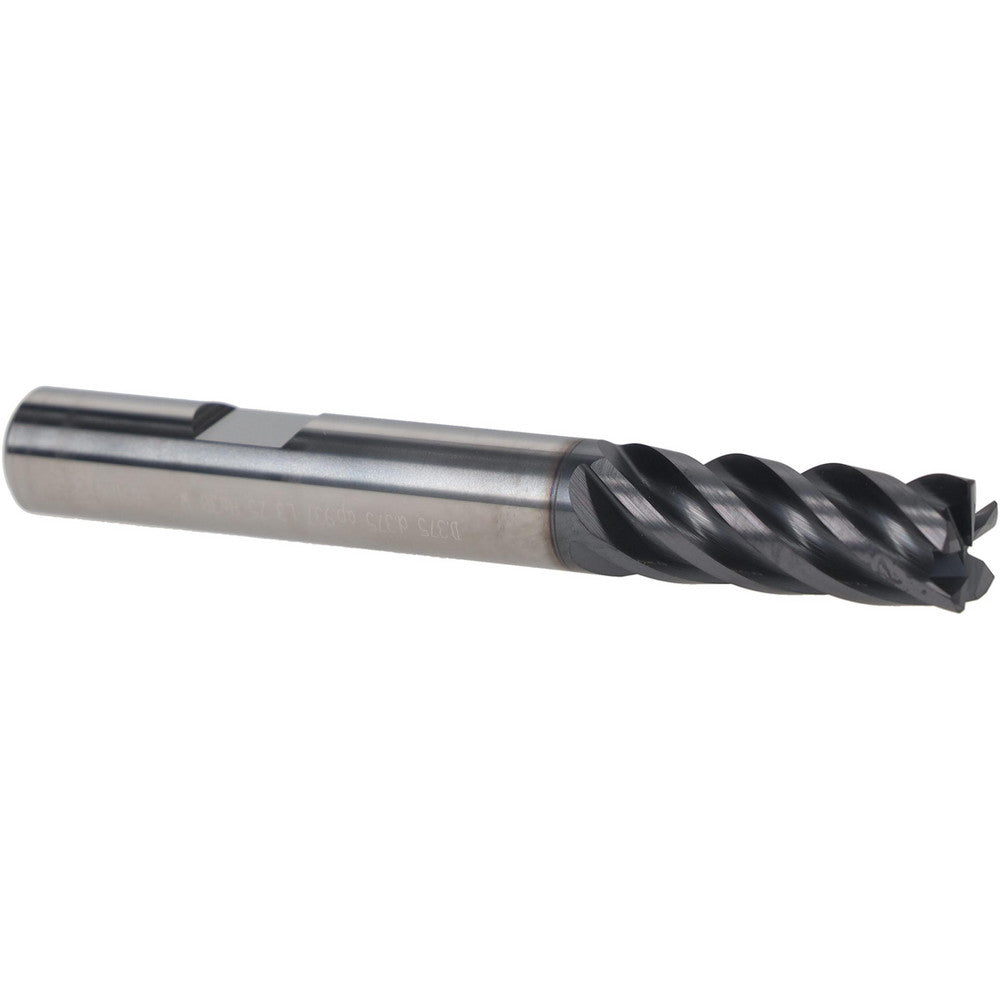 Iscar 5622528 Roughing & Finishing End Mill 3/8" Dia, 5 Flute, Corner Chamfer End, Solid Carbide