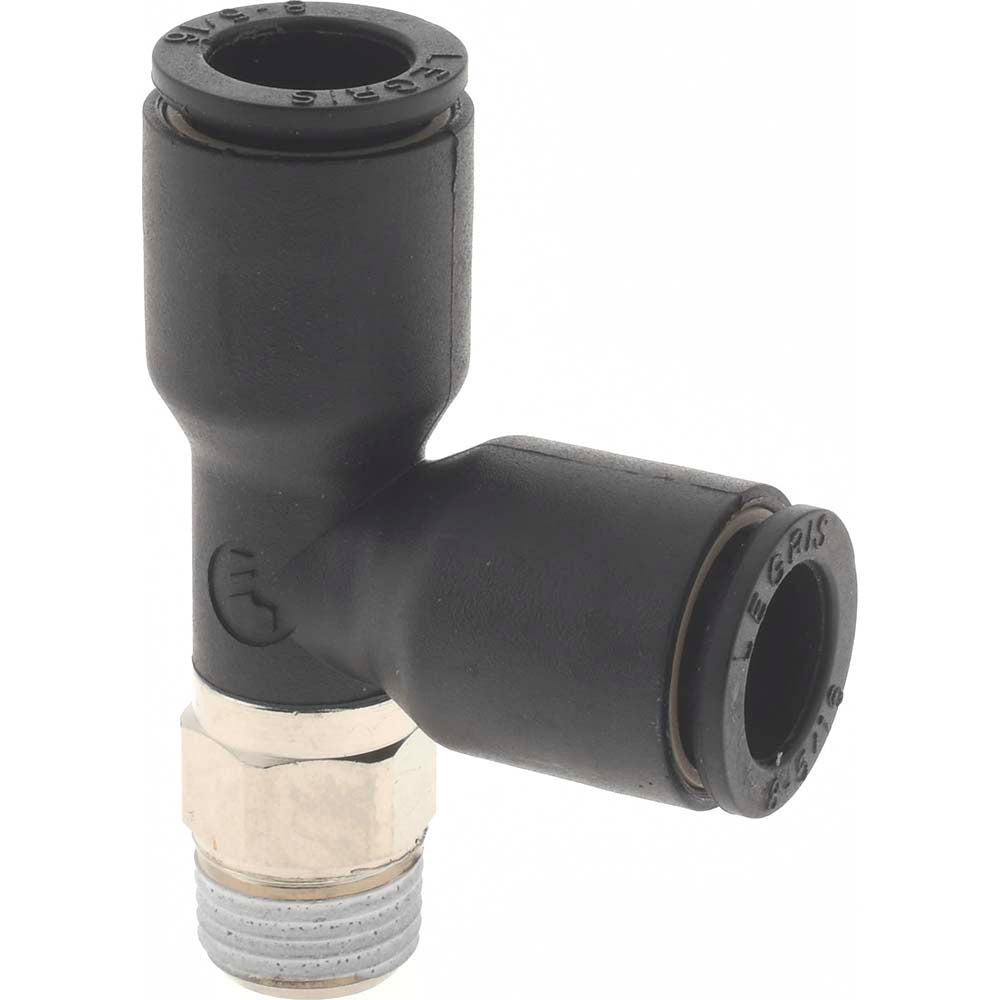 Legris 3103 08 10 Push-To-Connect Tube Fitting Male Run Tee, 1/8" Thread