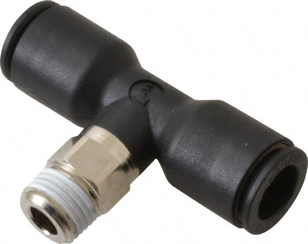 Legris 3108 08 10 Push-To-Connect Tube to Male BSPT Tube Fitting Male Branch Tee, 1/8" Thread, 5/16" OD