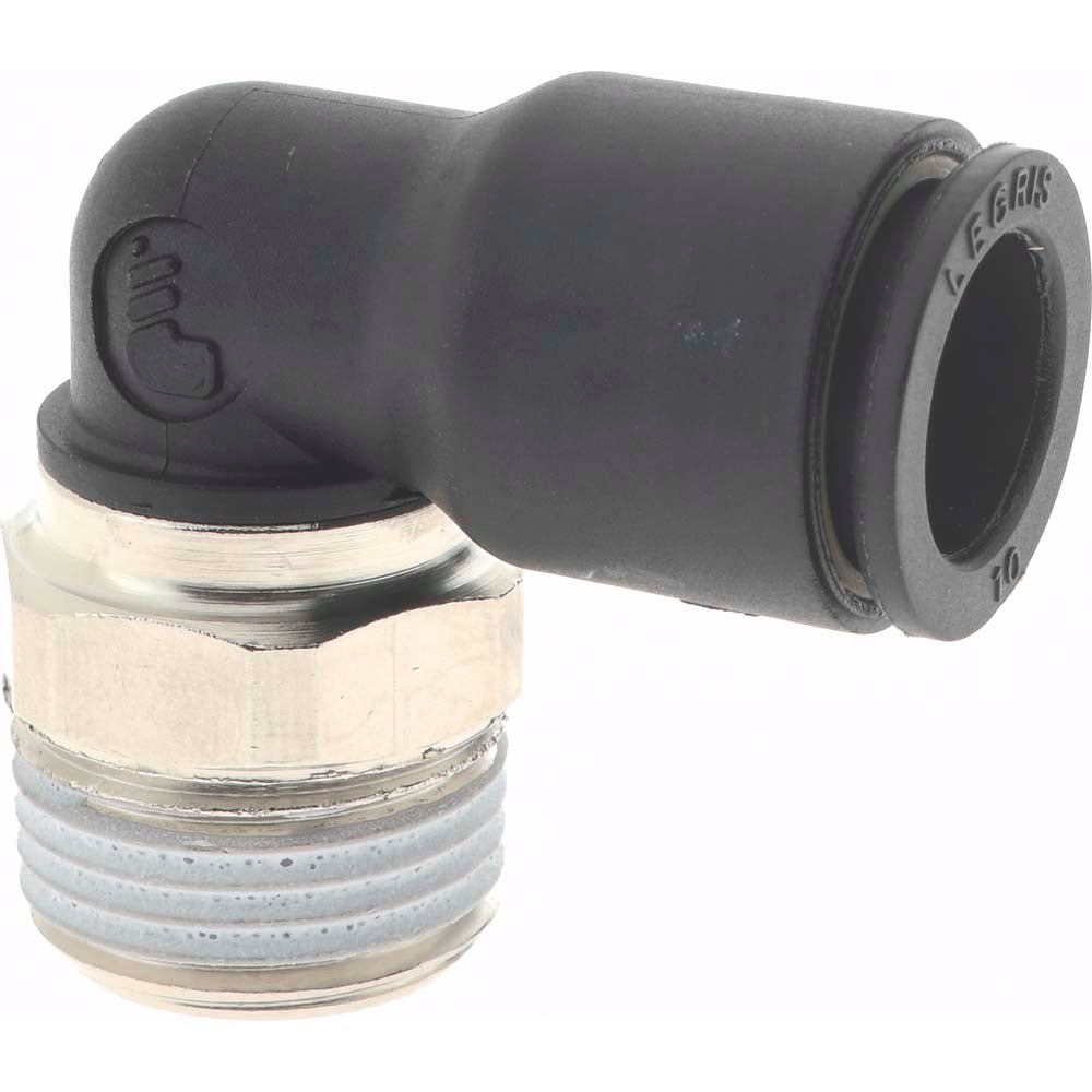 Legris 3109 10 17 Push-To-Connect Tube to Male BSPT Tube Fitting Male Elbow, 3/8" Thread