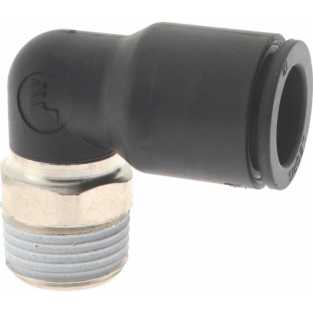 Legris 3109 12 17 Push-To-Connect Tube to Male BSPT Tube Fitting Male Elbow, 3/8" Thread