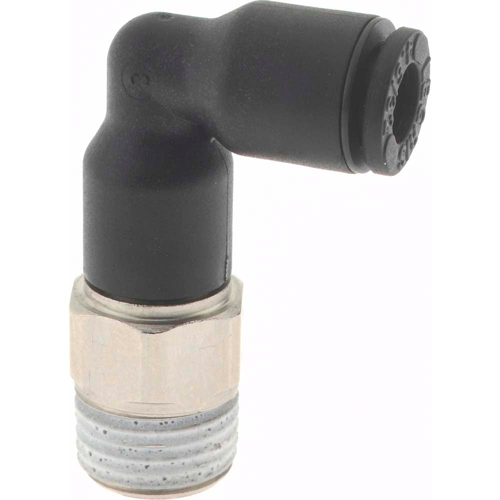 Legris 3129 04 10 Push-To-Connect Tube to Male BSPT Tube Fitting Extended Male Elbow, 1/8" Thread