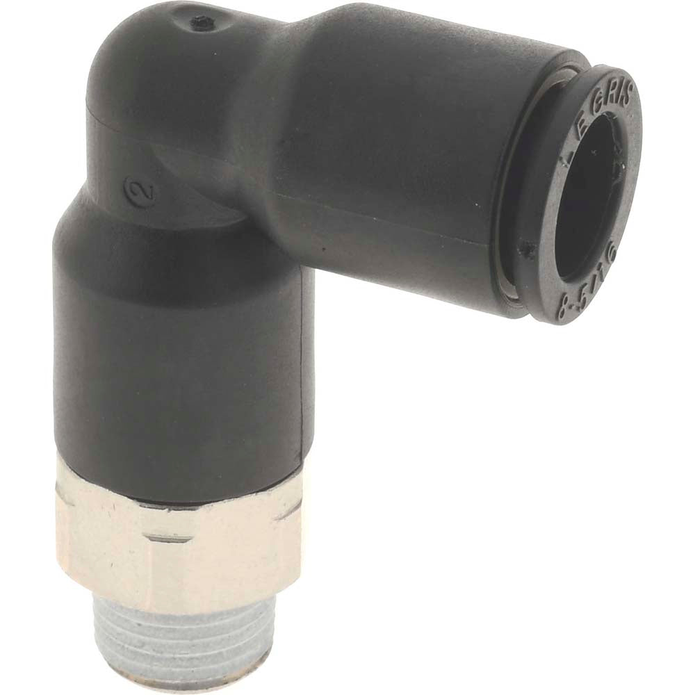 Legris 3129 08 10 Push-To-Connect Tube to Male BSPT Tube Fitting Extended Male Elbow, 1/8" Thread