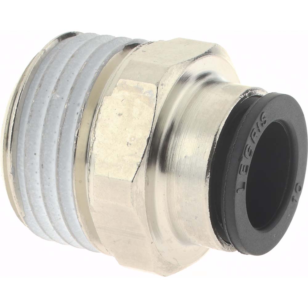 Legris 3175 10 21 Push-To-Connect Tube to Male BSPT Tube Fitting Connector, 1/2" Thread