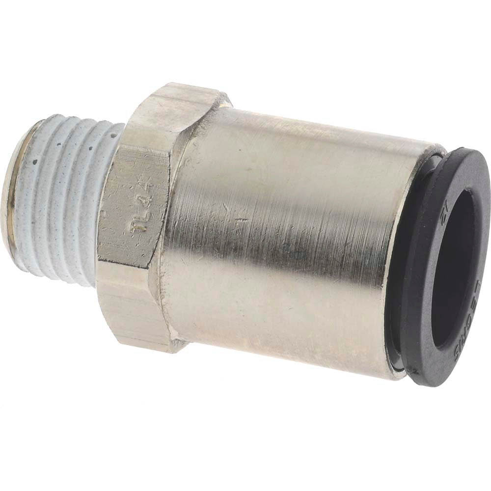 Legris 3175 12 13 Push-To-Connect Tube to Male BSPT Tube Fitting Connector, 1/4" Thread
