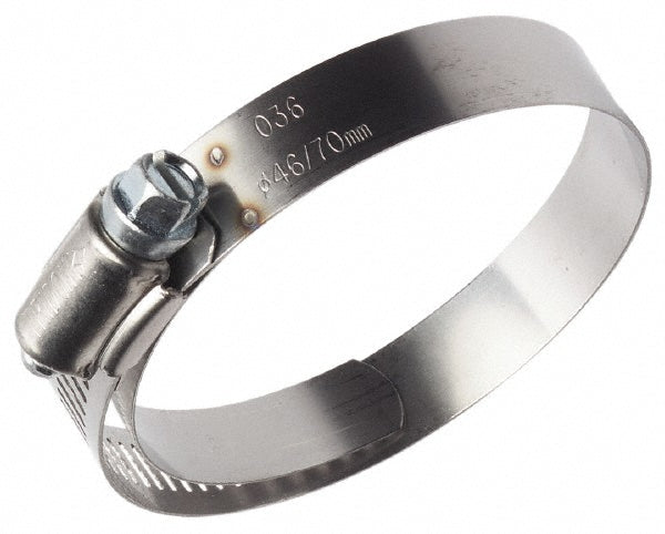 Ideal Tridon M613048706 Worm Gear Clamp SAE 48, 2-9/16 to 3-1/2" Dia, Stainless Steel Band