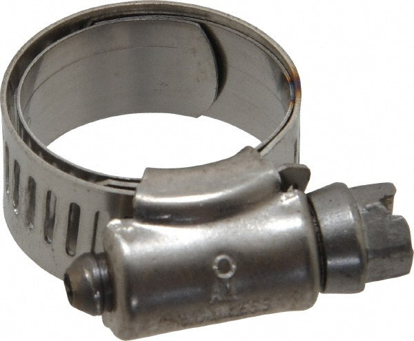 Ideal Tridon M615008706 Worm Gear Clamp SAE 8, 5/8 to 1" Dia, Stainless Steel Band