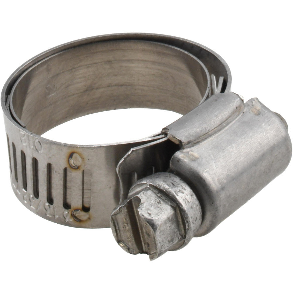 Ideal Tridon M615012706 Worm Gear Clamp SAE 12, 11/16 to 1-1/4" Dia, Stainless Steel Band
