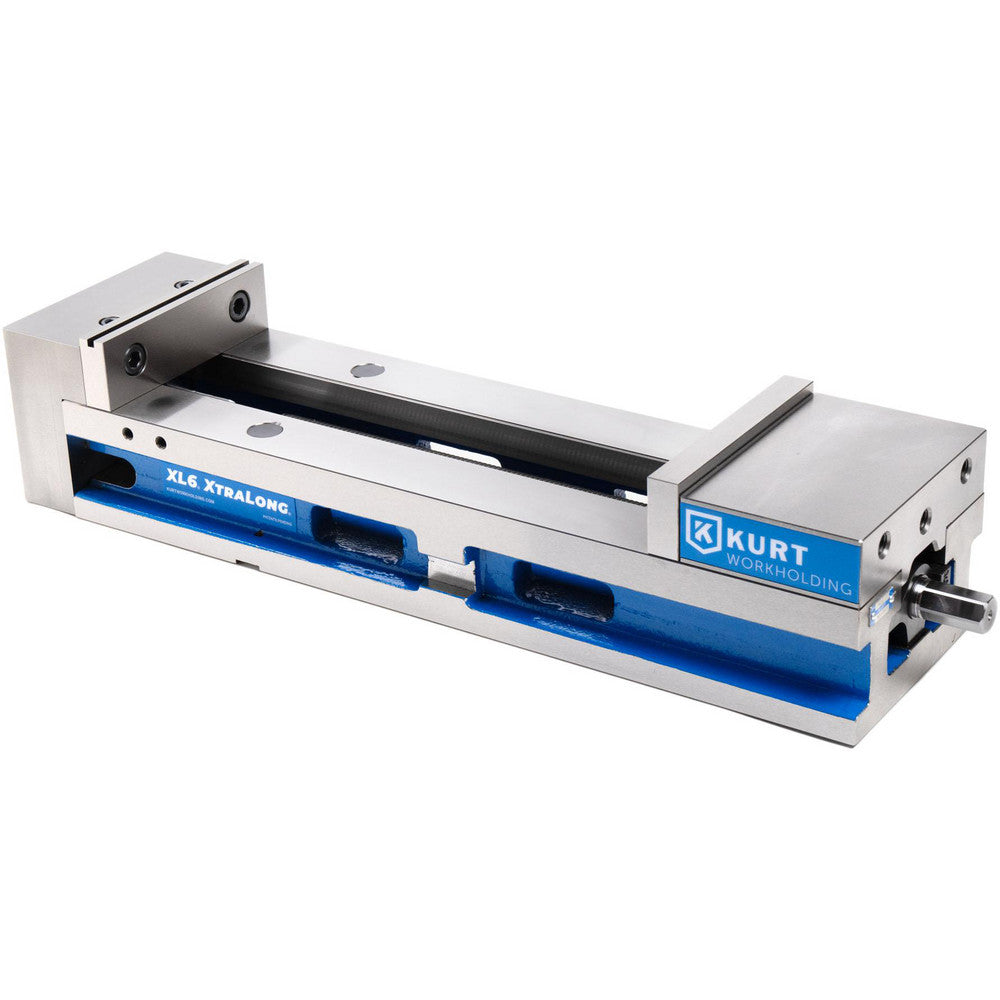 Kurt XL6 Machine Vise Single-Station, 6.00" Jaw Width, 14" Jaw Opening, Stationary Base, Precision