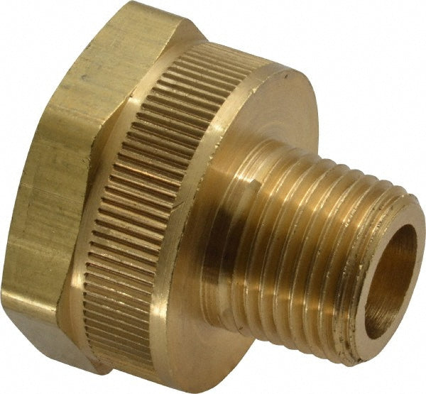 Dixon Valve & Coupling 5031206C Garden Hose Fitting 0.375" Hose, Female Hose to Male Hose, GHT, Brass