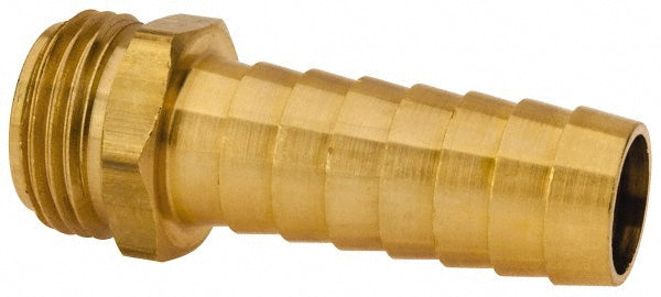 Dixon Valve & Coupling 5931212C Garden Hose Fitting 0.75" Hose, Long Shank Male, 3/4" NH, Brass
