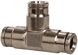 Norgren 120600400 Push-To-Connect Tube to Tube Tube Fitting Pneufit Union Tee, 1/4" OD