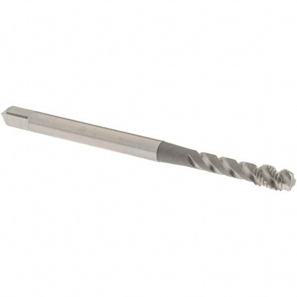 OSG 10900300 M3x0.50 Metric, 3 Flute, 50° Helix, Semi-Bottoming Chamfer, Bright Finish, High Speed Steel Spiral Flute STI Tap
