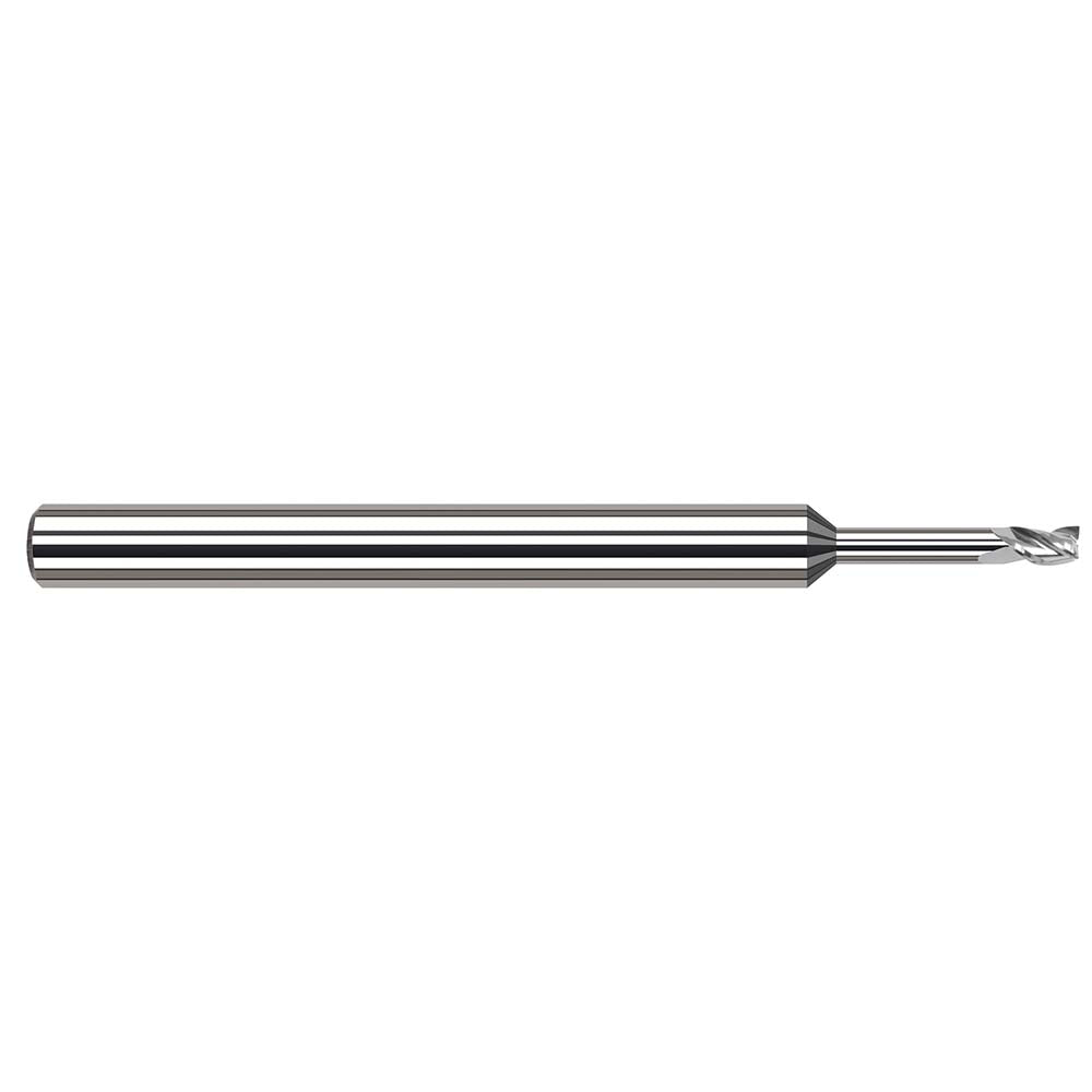 Harvey Tool 937030 Square End Mill 0.0300" Dia, 0.0450" LOC, 3 Flute, Solid Carbide