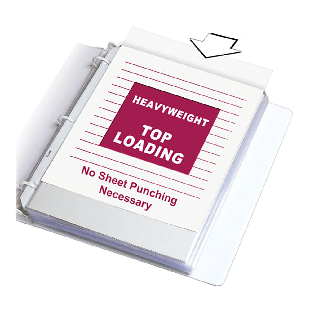C-LINE 62097 200 Pc Sheet Protector-Ring Binder Clear