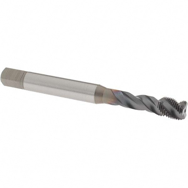 OSG 1650011308 Spiral Flute Tap M8x0.75 Metric Fine, 3 Flutes, Bottoming, 6H Class of Fit, Powdered Metal, V Coated