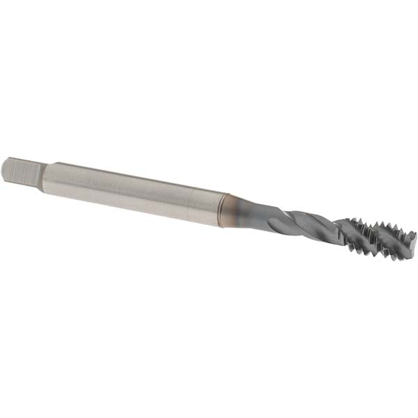 OSG 1650510708 Spiral Flute Tap 1/4-20 UNC, 3 Flutes, Bottoming, 3B Class of Fit, Powdered Metal, V Coated