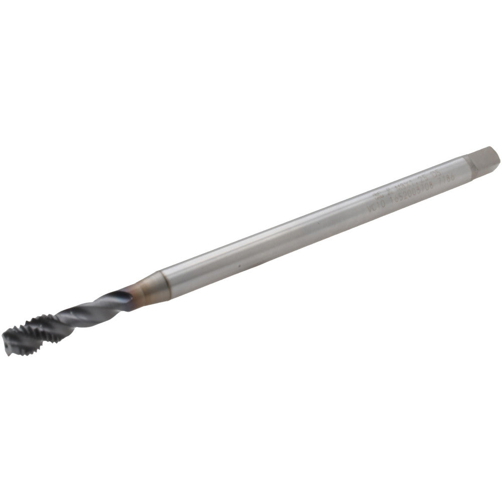 OSG 1652003708 Spiral Flute Tap M8x1.25 Metric, 3 Flutes, Semi-Bottoming, 6H Class of Fit, Powdered Metal, TICN Coated