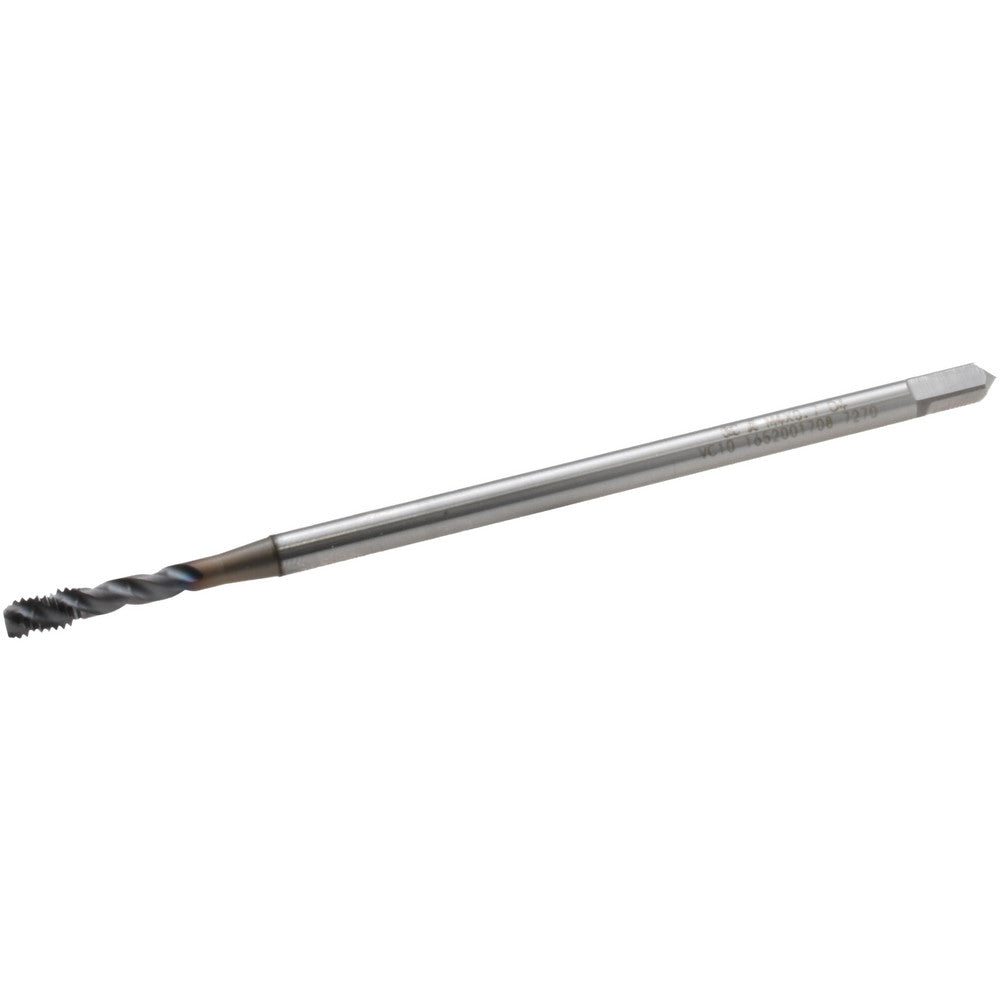 OSG 1652001708 Spiral Flute Tap M4x0.70 Metric, 3 Flutes, Semi-Bottoming, 6H Class of Fit, Powdered Metal, TICN Coated