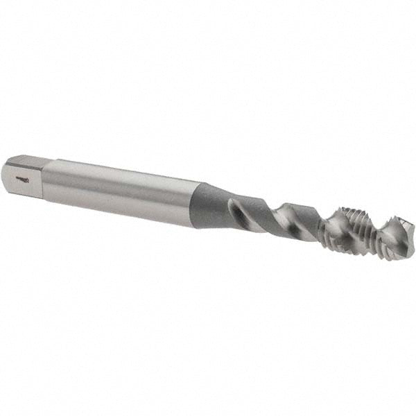 OSG 1303900500 #10-32 UNF, 2 Flute, 50° Helix, Semi-Bottoming Chamfer, Bright Finish, High Speed Steel Spiral Flute STI Tap